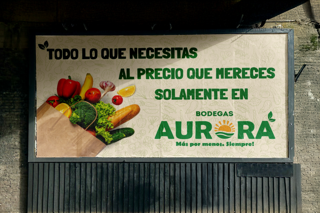 bodegas aurora, billboard, outdoor mockup