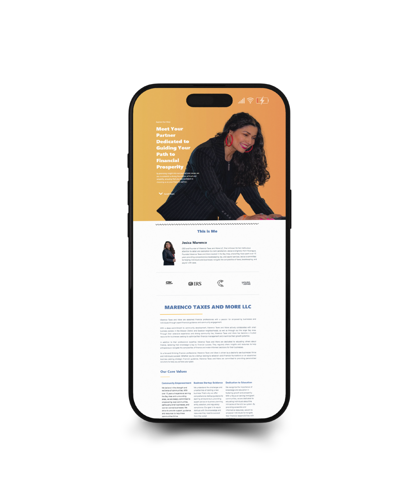 marenco taxes and more, branding post png