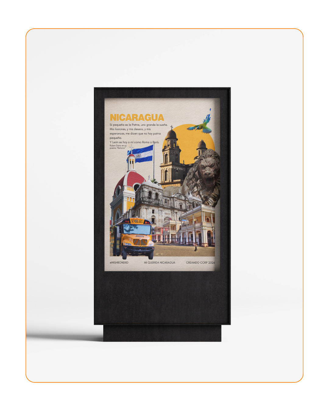 mi roma a paris, mockup, poster website, creamdo corp