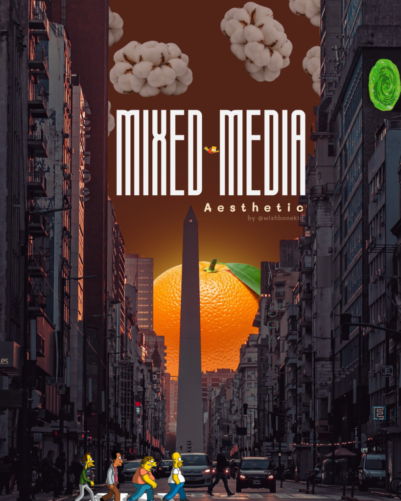 mixed media aesthetic cover