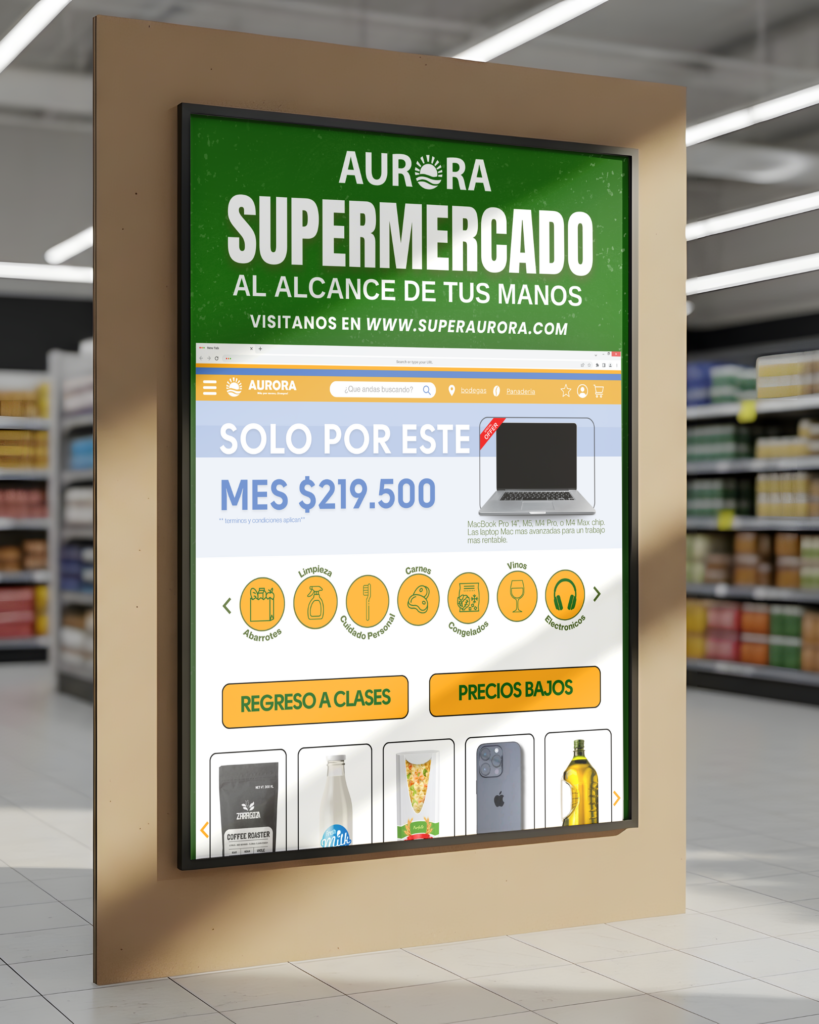 poster san valentin especiales, poster indoor, bodega aurora