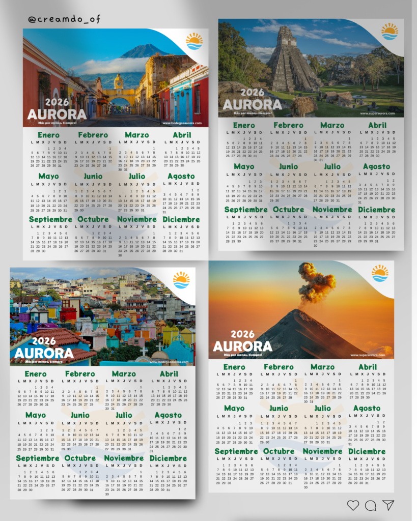 todos los xalendarios, aurora bodega, post